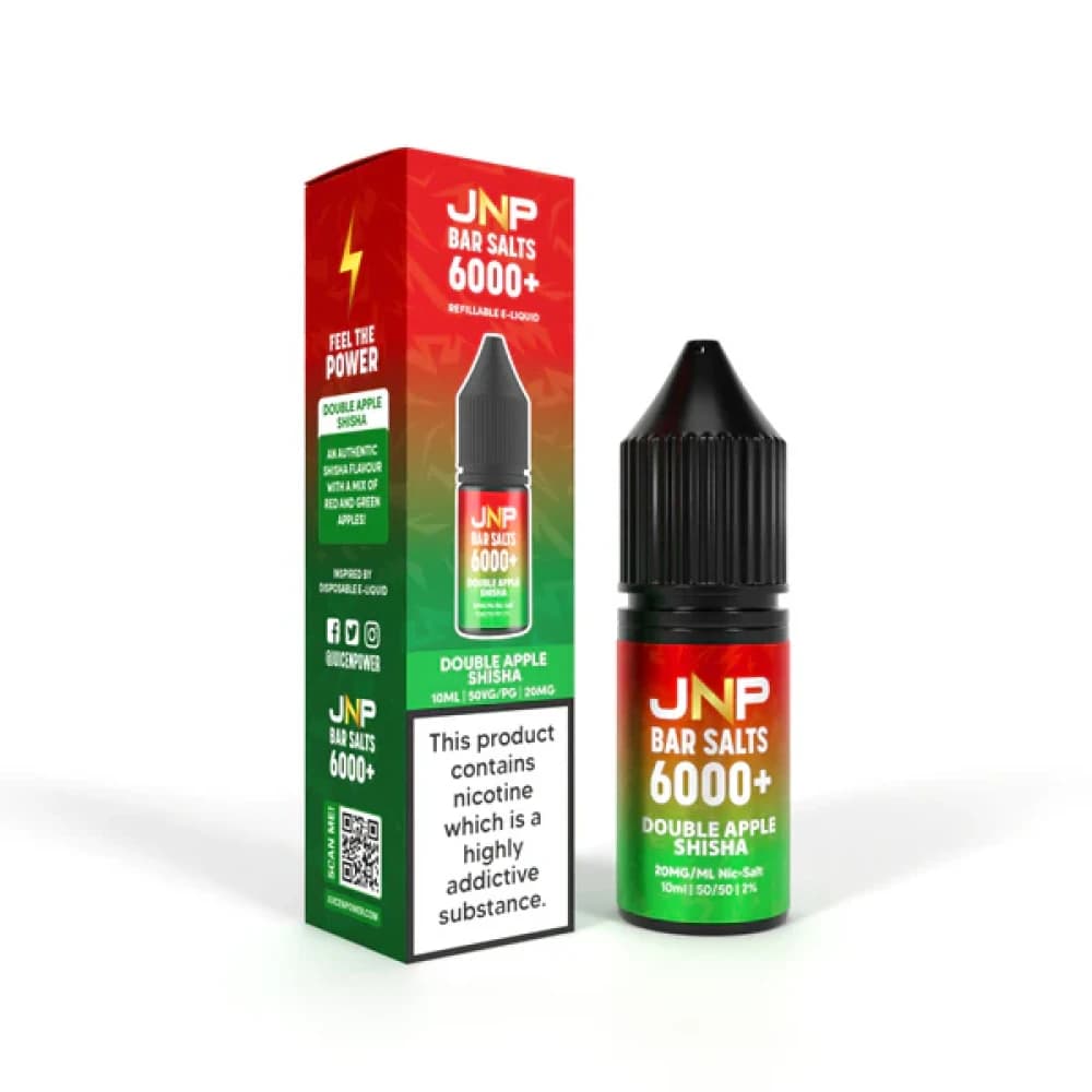  Double Apple / 20mg JNP Bar Nic Salts 6000 Box of 10