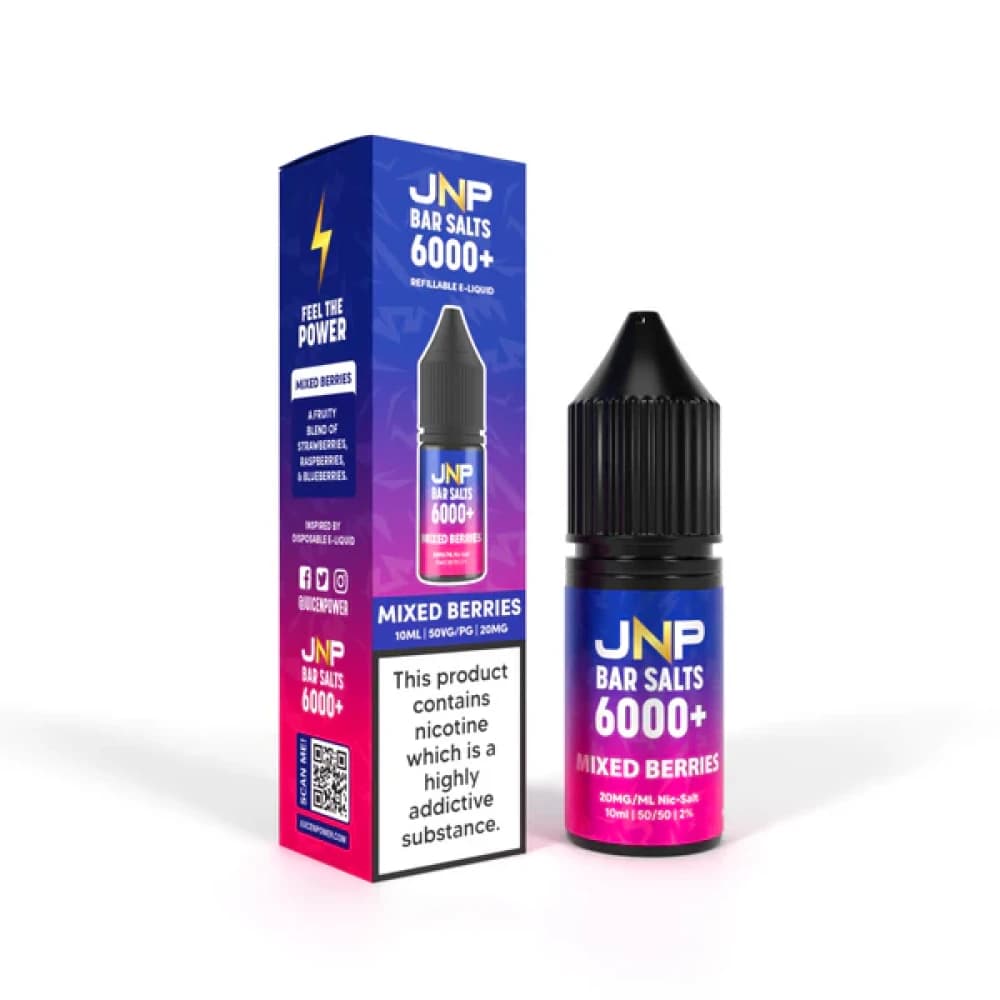  Mixed Berries / 20mg JNP Bar Nic Salts 6000 Box of 10