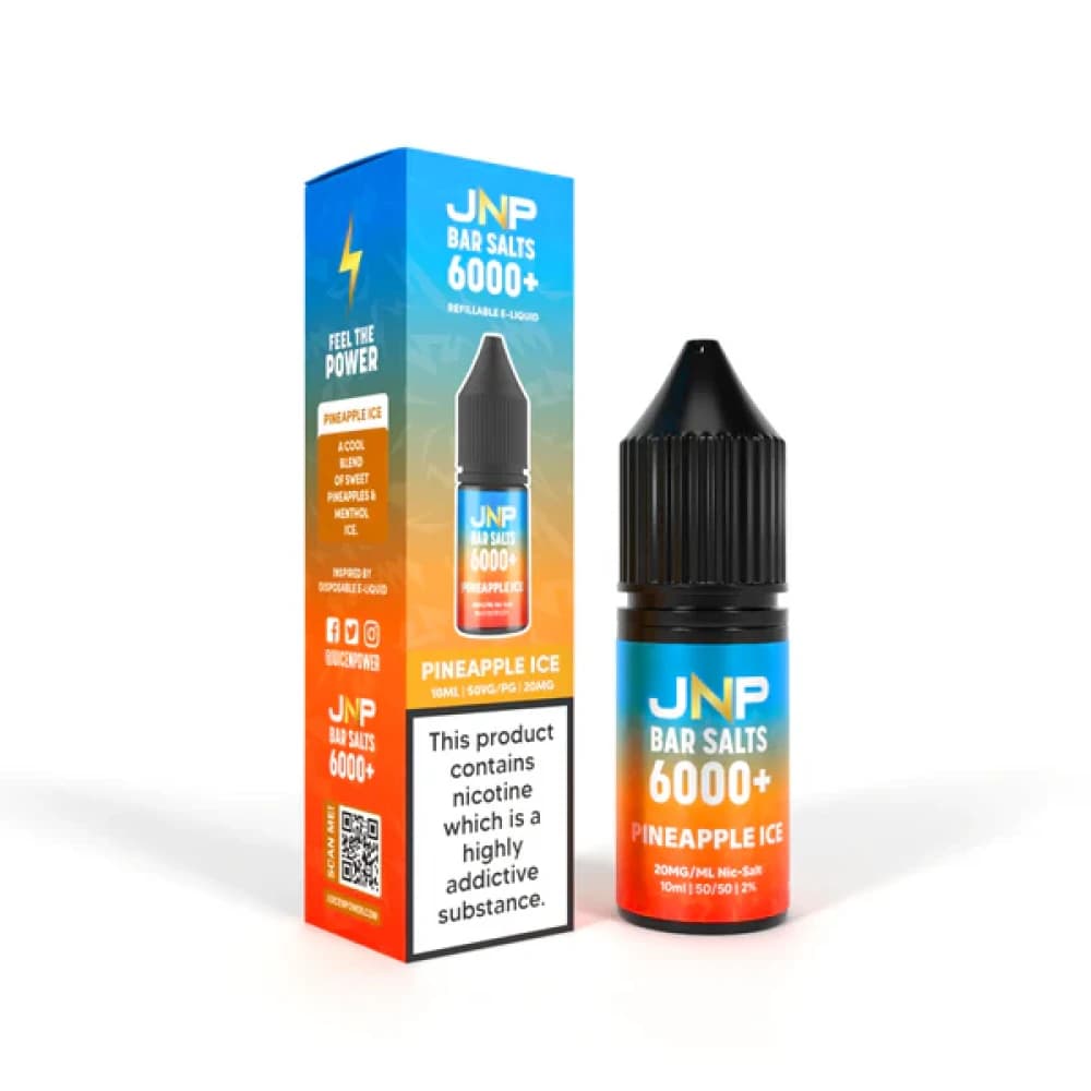 Pineapple Ice / 20mg JNP Bar Nic Salts 6000 Box of 10