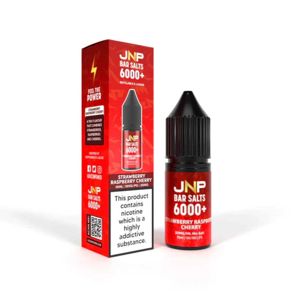  Strawberry Raspberry / 20mg JNP Bar Nic Salts 6000 Box of 10
