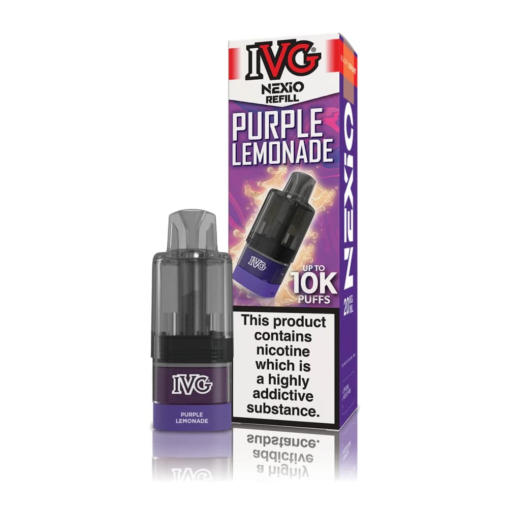  Purple Lemonade IVG Nexio 10k Prefilled Pods Box of 5