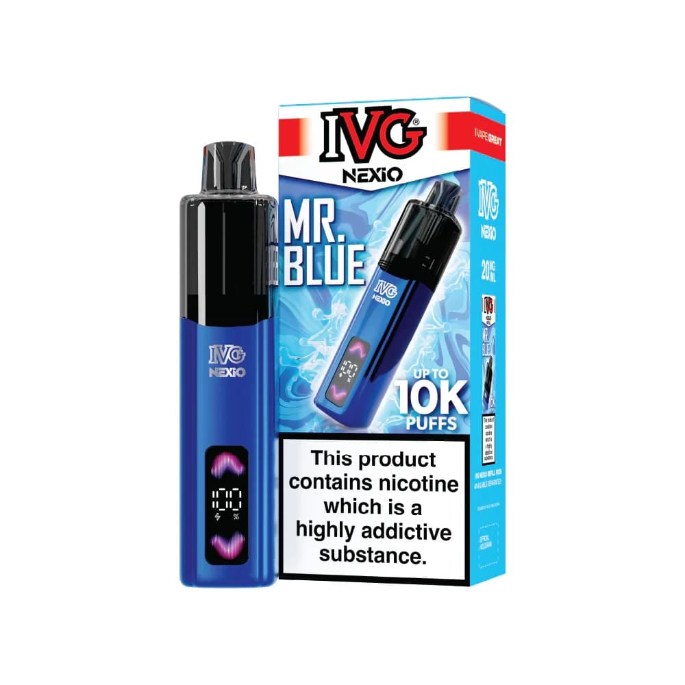  Mr Blue IVG Nexio 10k Vape Kit Box of 5