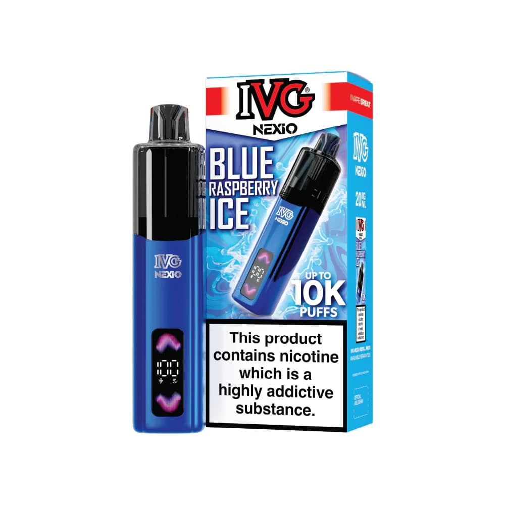  Blueberry Raspberry Ice IVG Nexio 10k Vape Kit Box of 5