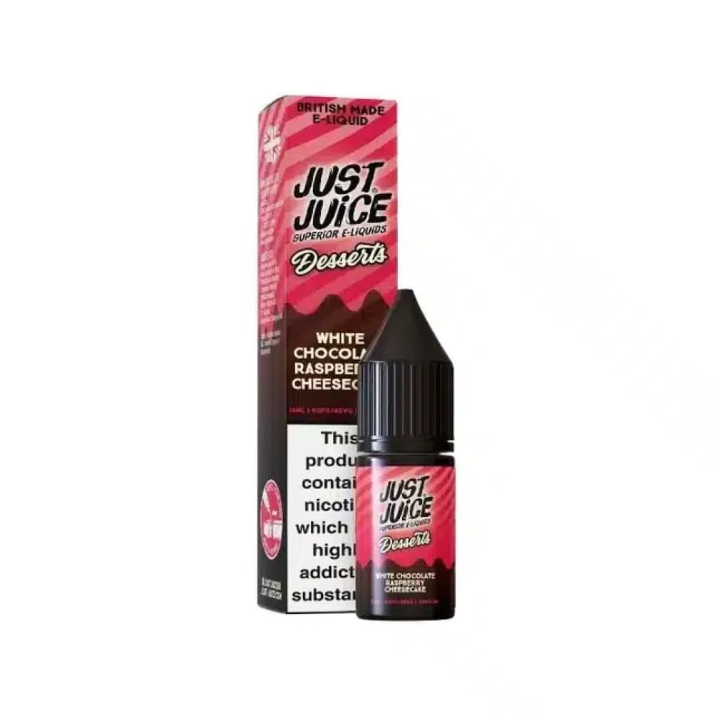 White Chocolate Raspberry Cheesecake / 5mg Just Juice Desserts Nic Salts 10ml Box of 10