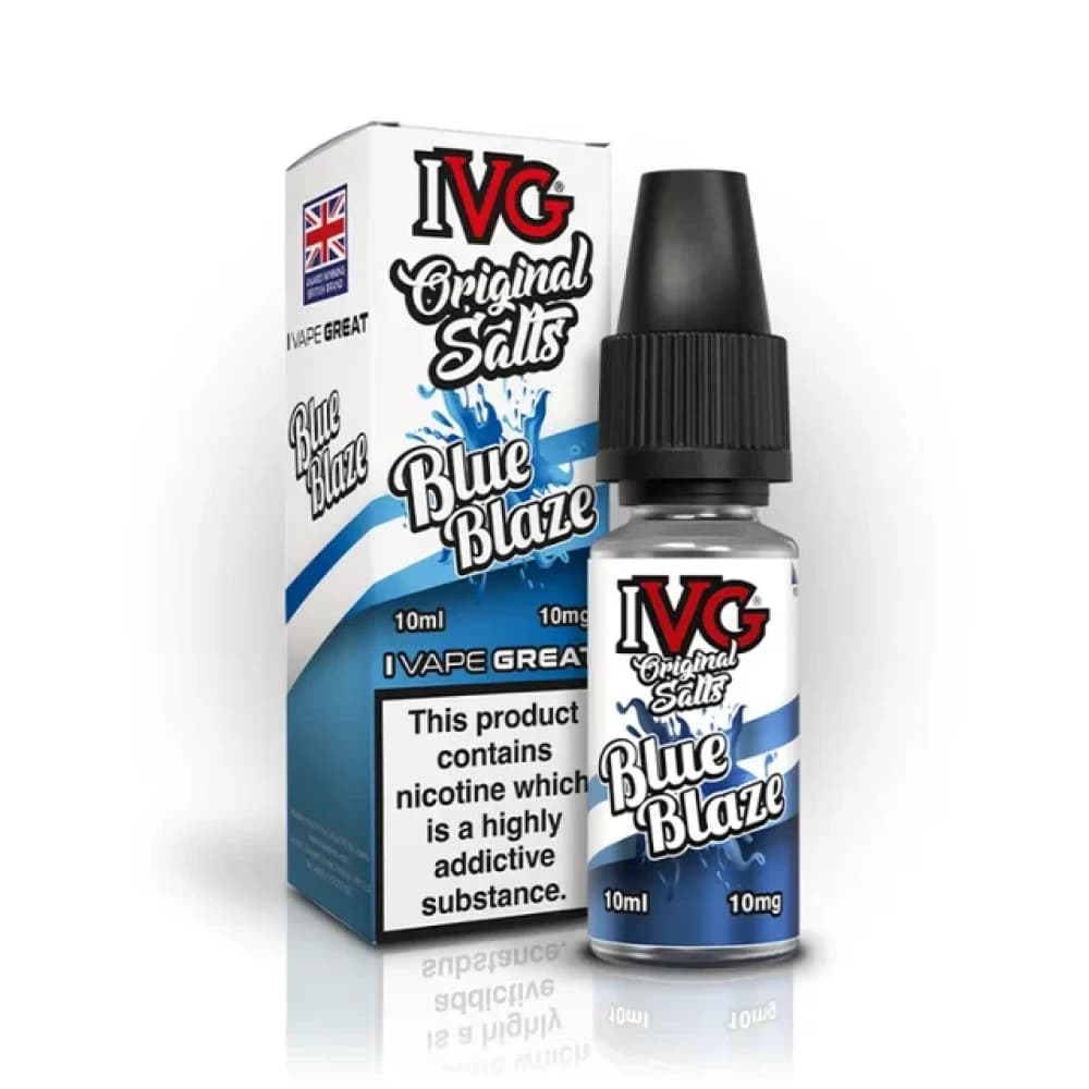  Blue Blaze / 10mg IVG Original Salts 10ml Box of 10