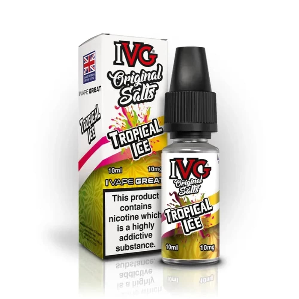  Tropical Ice / 10mg IVG Original Salts 10ml Box of 10