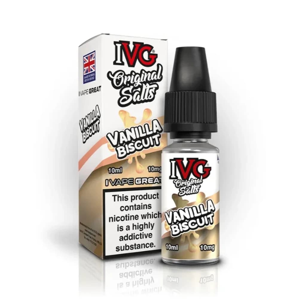  Vanila Biscuit / 10mg IVG Original Salts 10ml Box of 10