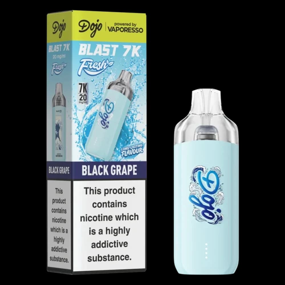  Black Grape Dojo Blast 7K Prefilled Pod Kit Box of 5