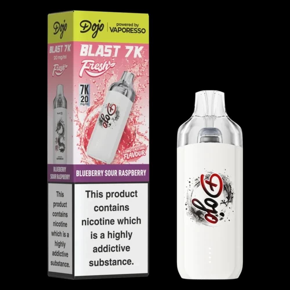  Blueberry Sour Raspberry Dojo Blast 7K Prefilled Pod Kit Box of 5