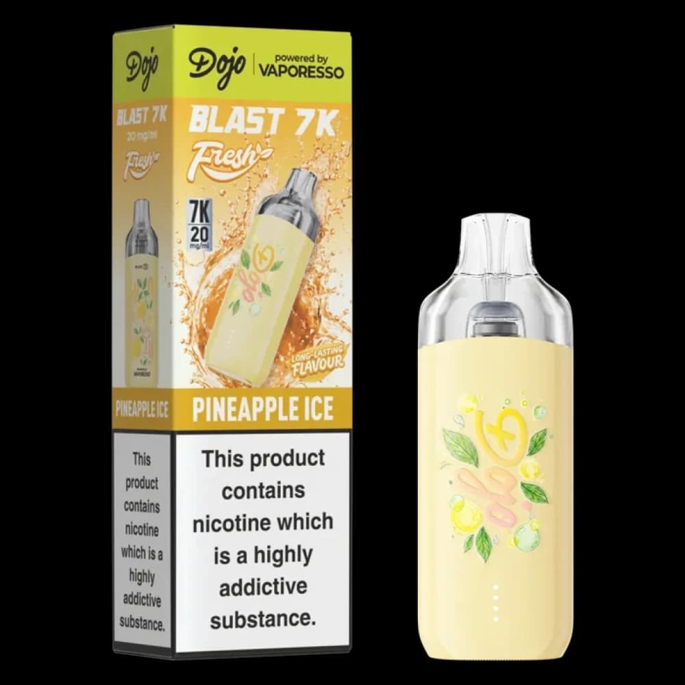  Pineapple Ice Dojo Blast 7K Prefilled Pod Kit Box of 5