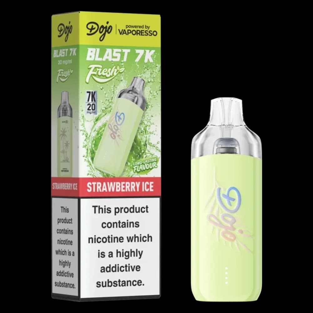  Strawberry Ice Dojo Blast 7K Prefilled Pod Kit Box of 5