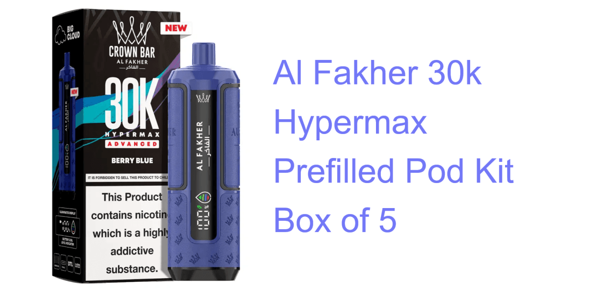 Al Fakher 30k Hypermax Prefilled Pod Kit Box of 5