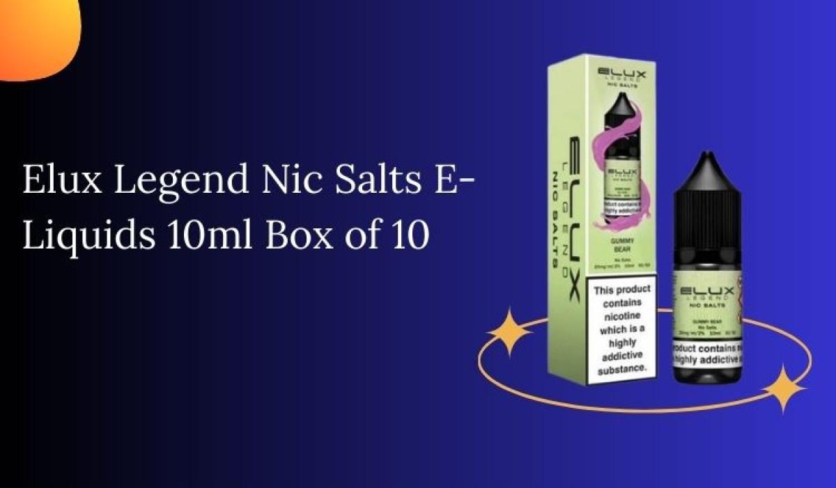 Elux Legend Nic Salts E-Liquids 10ml Box of 10
