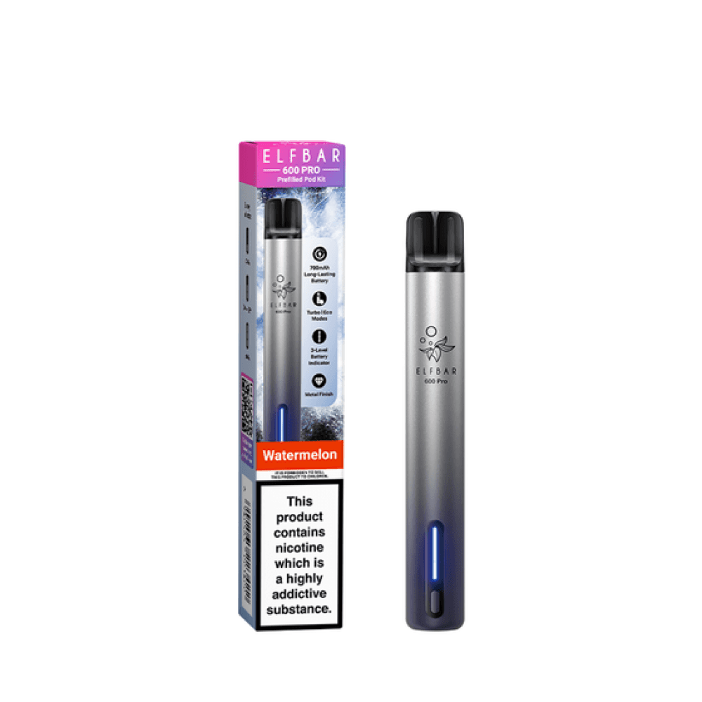 Elf Bar 600 Pro Vape Pod Kit Box of 10 Watermelon