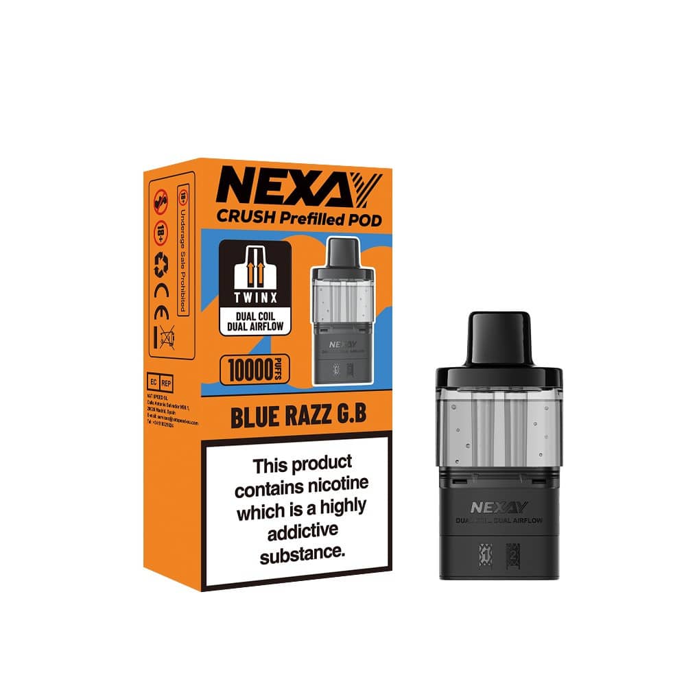 Nexay Crush 10k Refill Pods Box of 5