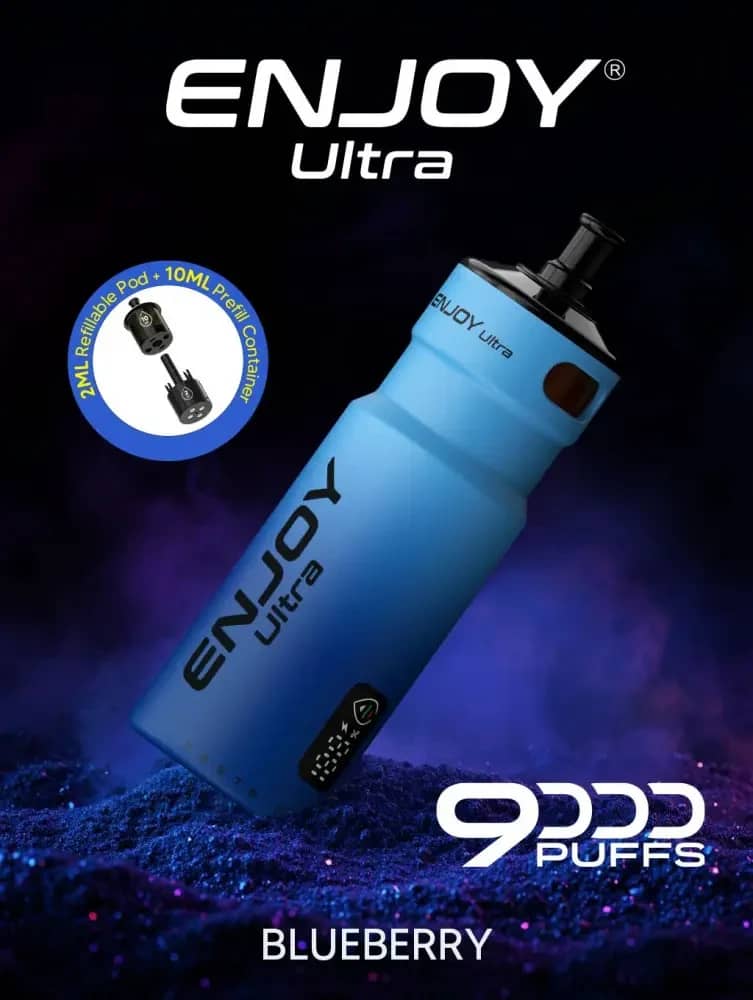 Enjoy Ultra 9000 Vape Kit Box of 5 Blueberry