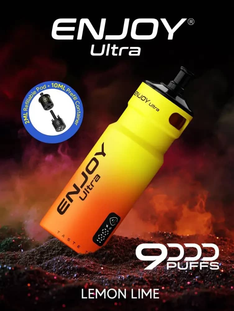 Enjoy Ultra 9000 Vape Kit Box of 5 Lemon Lime