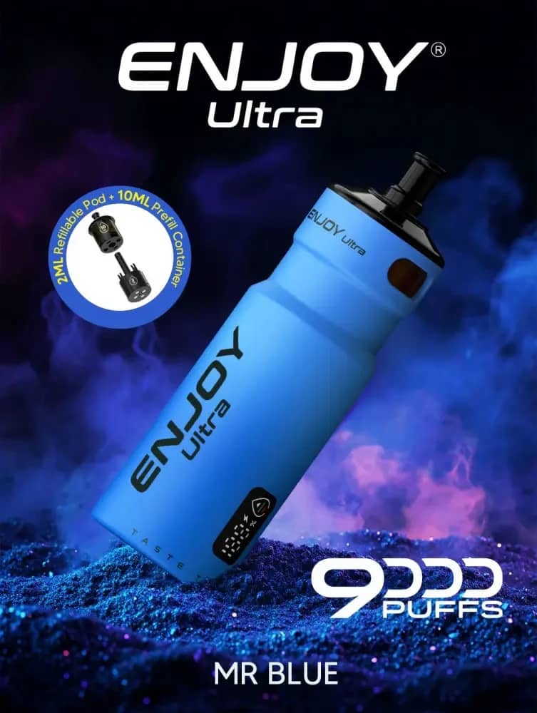 Enjoy Ultra 9000 Vape Kit Box of 5 Mr Blue