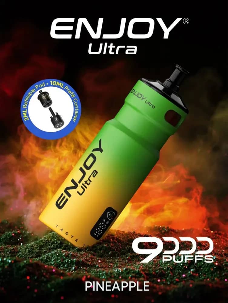 Enjoy Ultra 9000 Vape Kit Box of 5 Pineapple