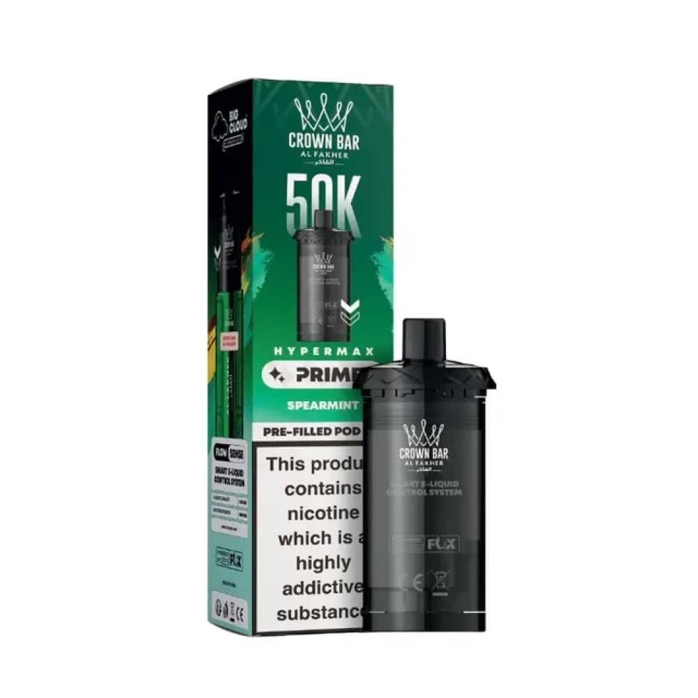 Al Fakher 50k Hypermax Prime Pods Box of 5 Spearmint