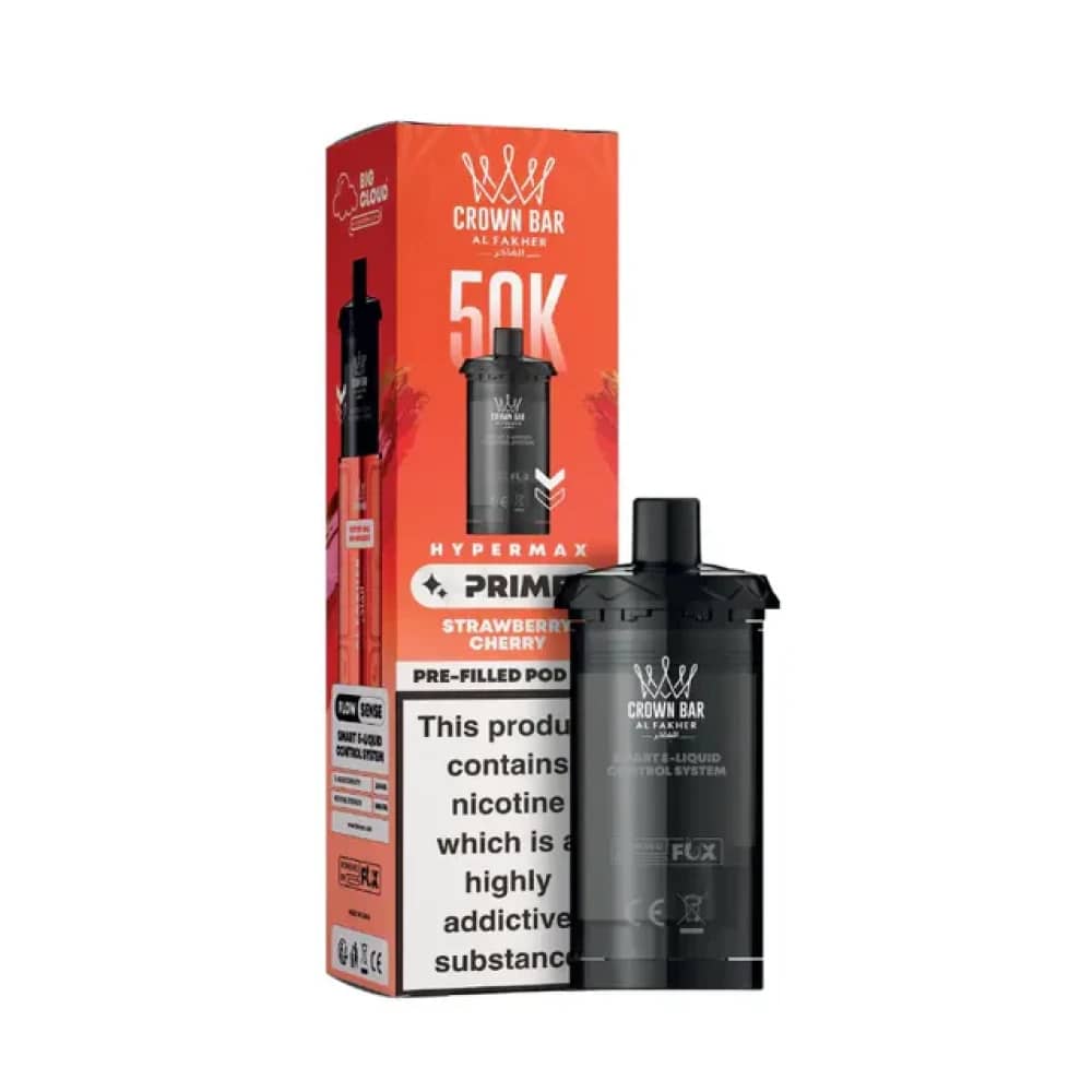 Al Fakher 50k Hypermax Prime Pods Box of 5 Strawberry Cherry