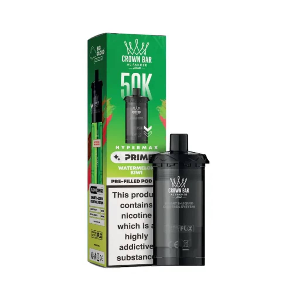 Al Fakher 50k Hypermax Prime Pods Box of 5 Watermelon Kiwi