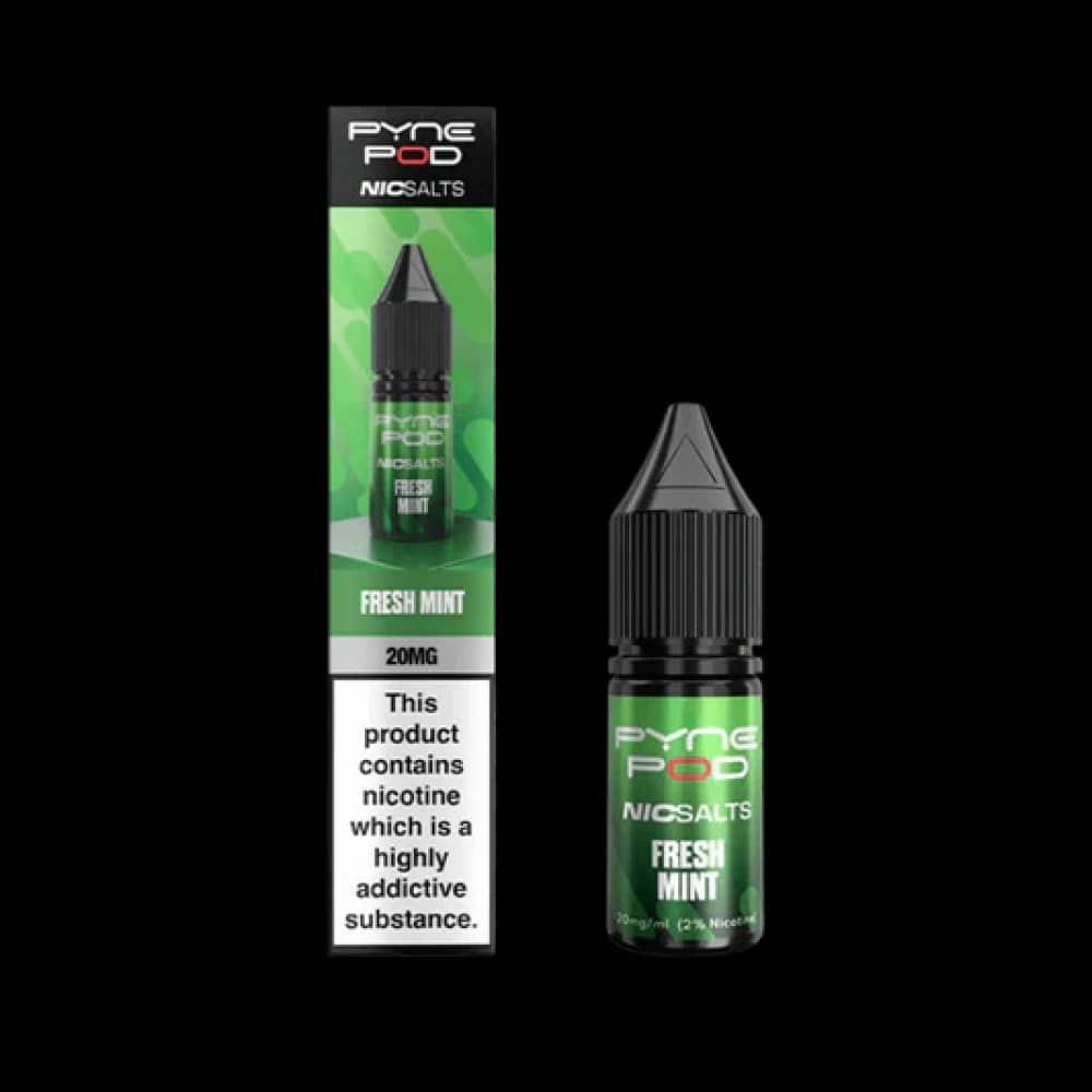 Pyne Pod Nic Salts 10ml E-liquid Box of 10 Fresh Mint 10mg