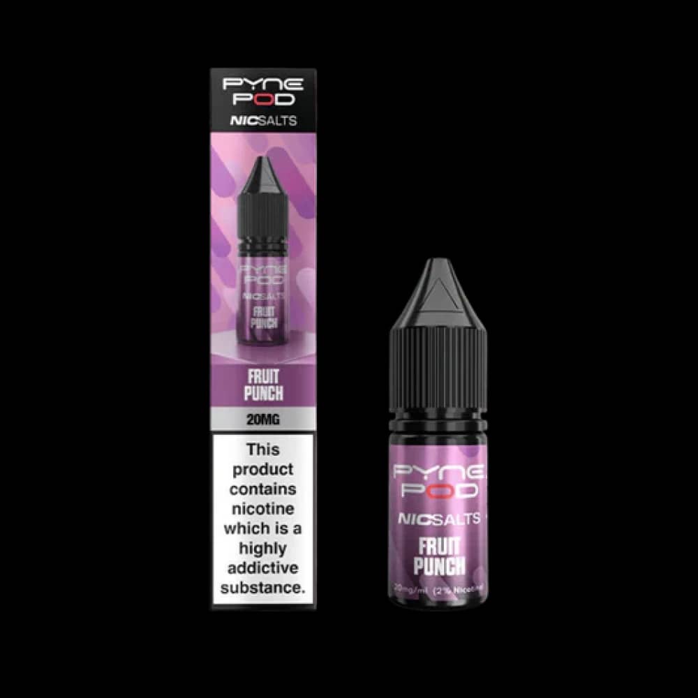 Pyne Pod Nic Salts 10ml E-liquid Box of 10 Fruit Punch 10mg