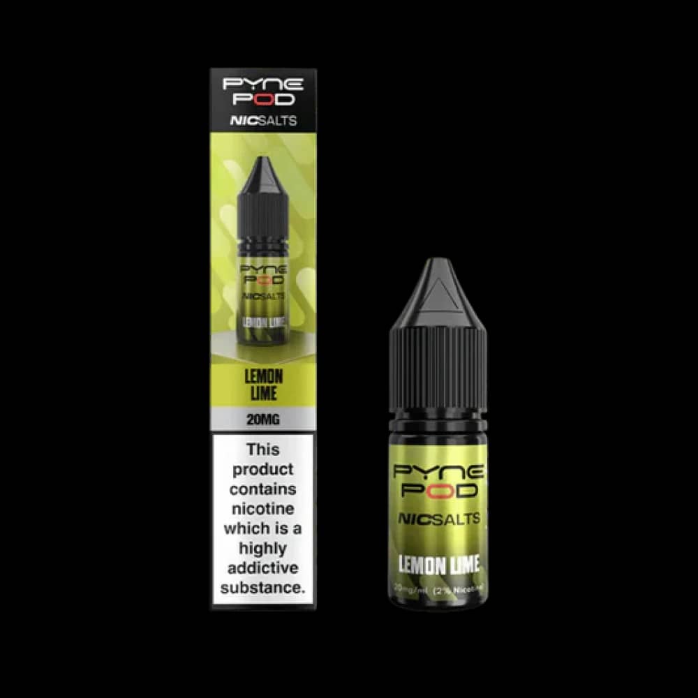 Pyne Pod Nic Salts 10ml E-liquid Box of 10 Lemon Lime 10mg