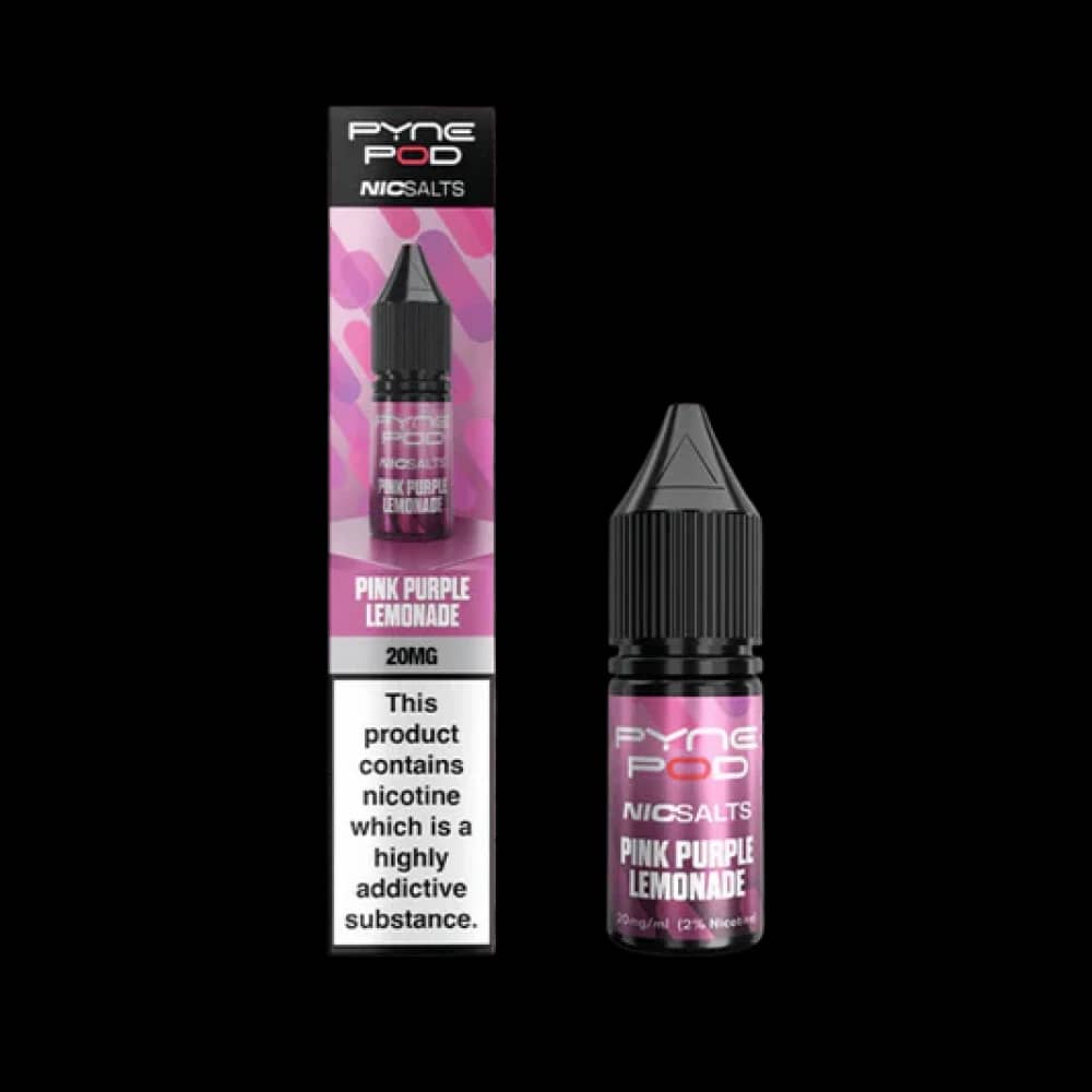 Pyne Pod Nic Salts 10ml E-liquid Box of 10 Purple Lemonade 10mg