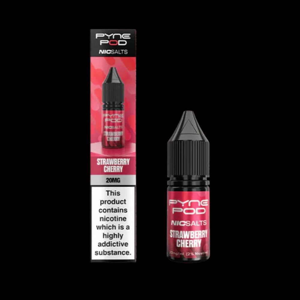 Pyne Pod Nic Salts 10ml E-liquid Box of 10 Strawberry Cherry 10mg