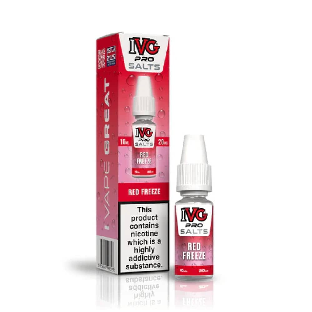 IVG Pro Salts Nic Salt 10ml E-Liquid Box of 10 Red Freeze 10mg