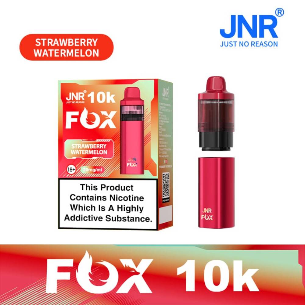 JNR Fox 10k Prefilled Vape Kit Box of 5 Strawberry Watermelon