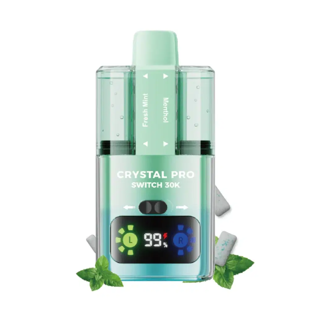 Crystal Pro Switch 30k Vape Kit Box of 5 Fresh Mint / Menthol