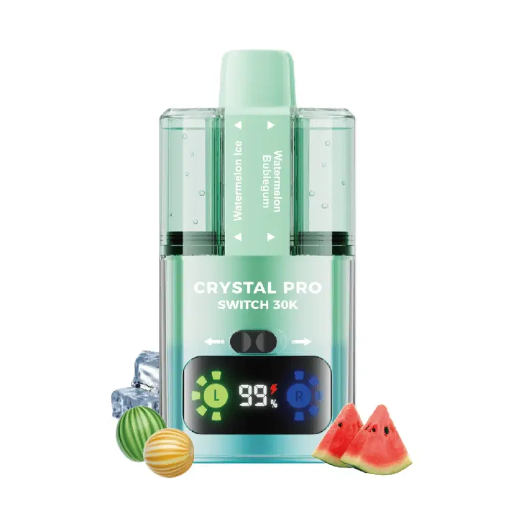 Crystal Pro Switch 30k Vape Kit Box of 5 Watermelon Ice / Watermelon Bubbblegum