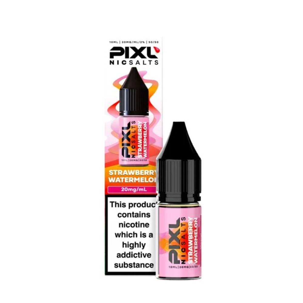 Pixl Nic Salts 10ml E liquids Box of 10 Strawberry Watermelon 10mg