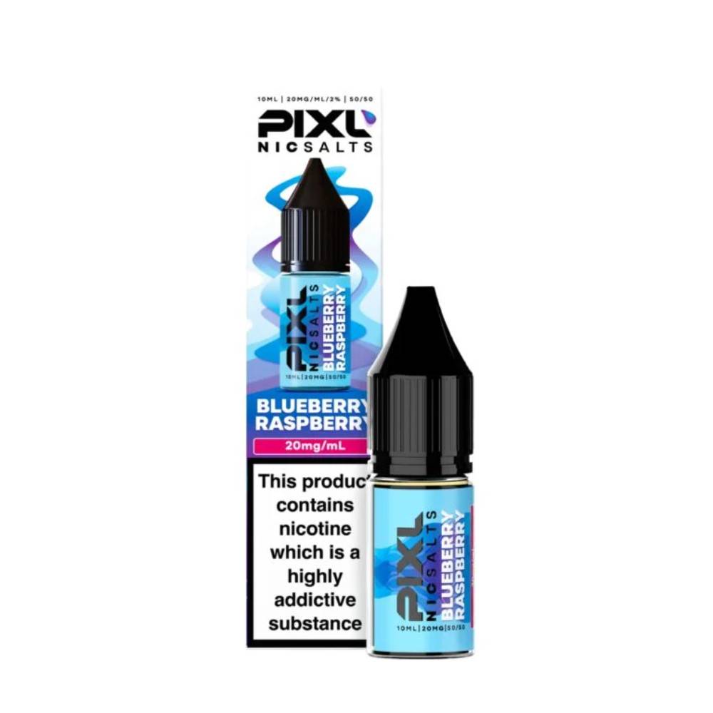 Pixl Nic Salts 10ml E liquids Box of 10 Blueberry Raspberry 20mg