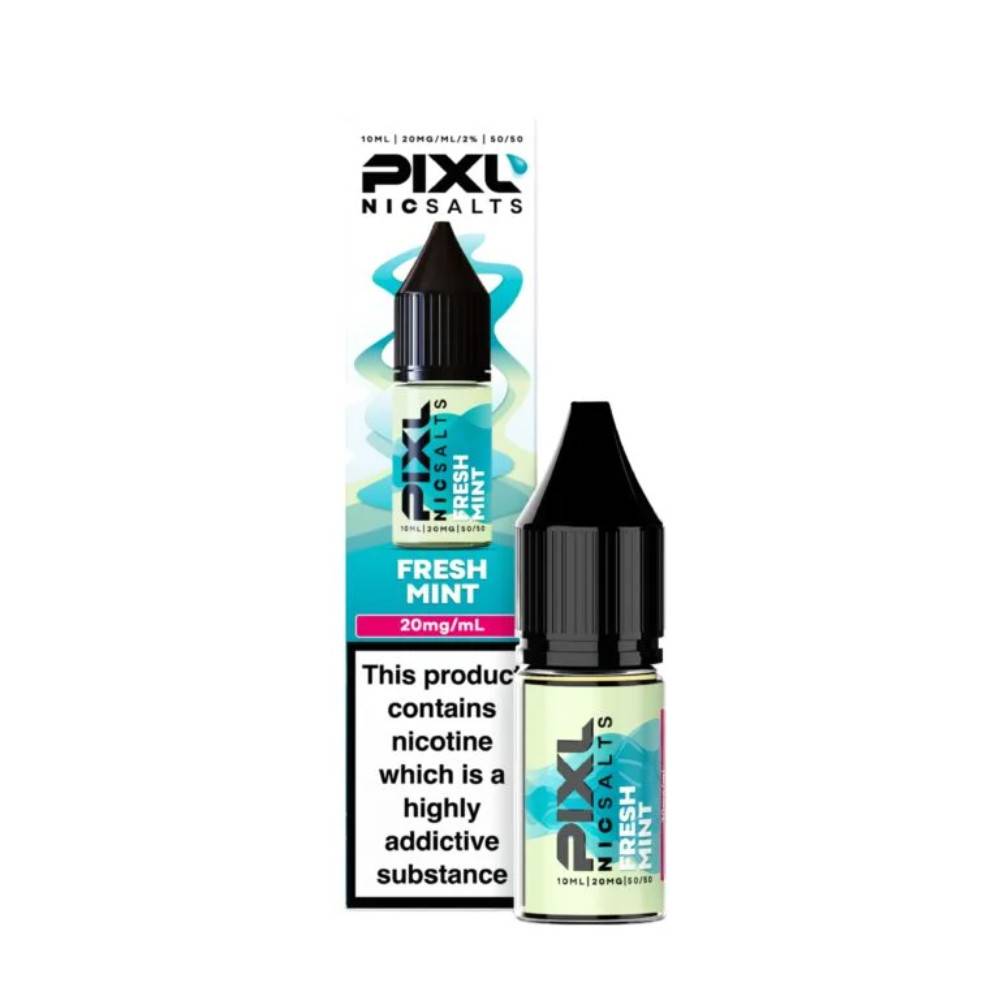 Pixl Nic Salts 10ml E liquids Box of 10 Fresh Mint 20mg