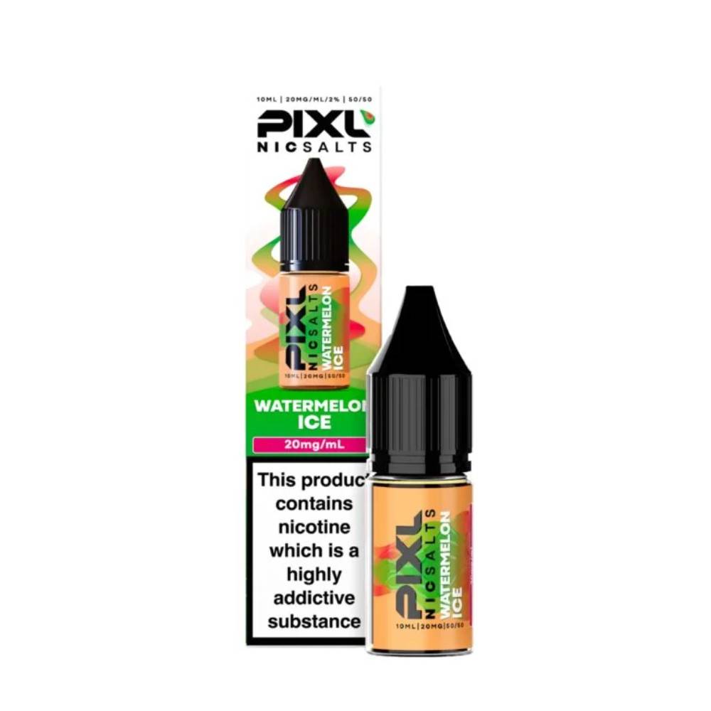 Pixl Nic Salts 10ml E liquids Box of 10 Watermelon Ice 20mg